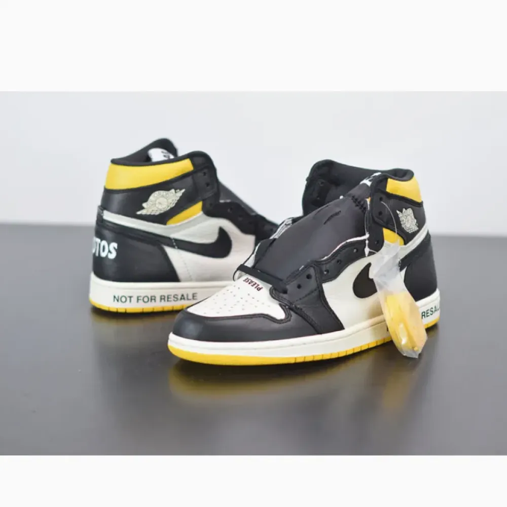 Air Jordan 1 Retro High OG NRG “Not For Resale” Sail/Black-Varsity Maize 861428-107