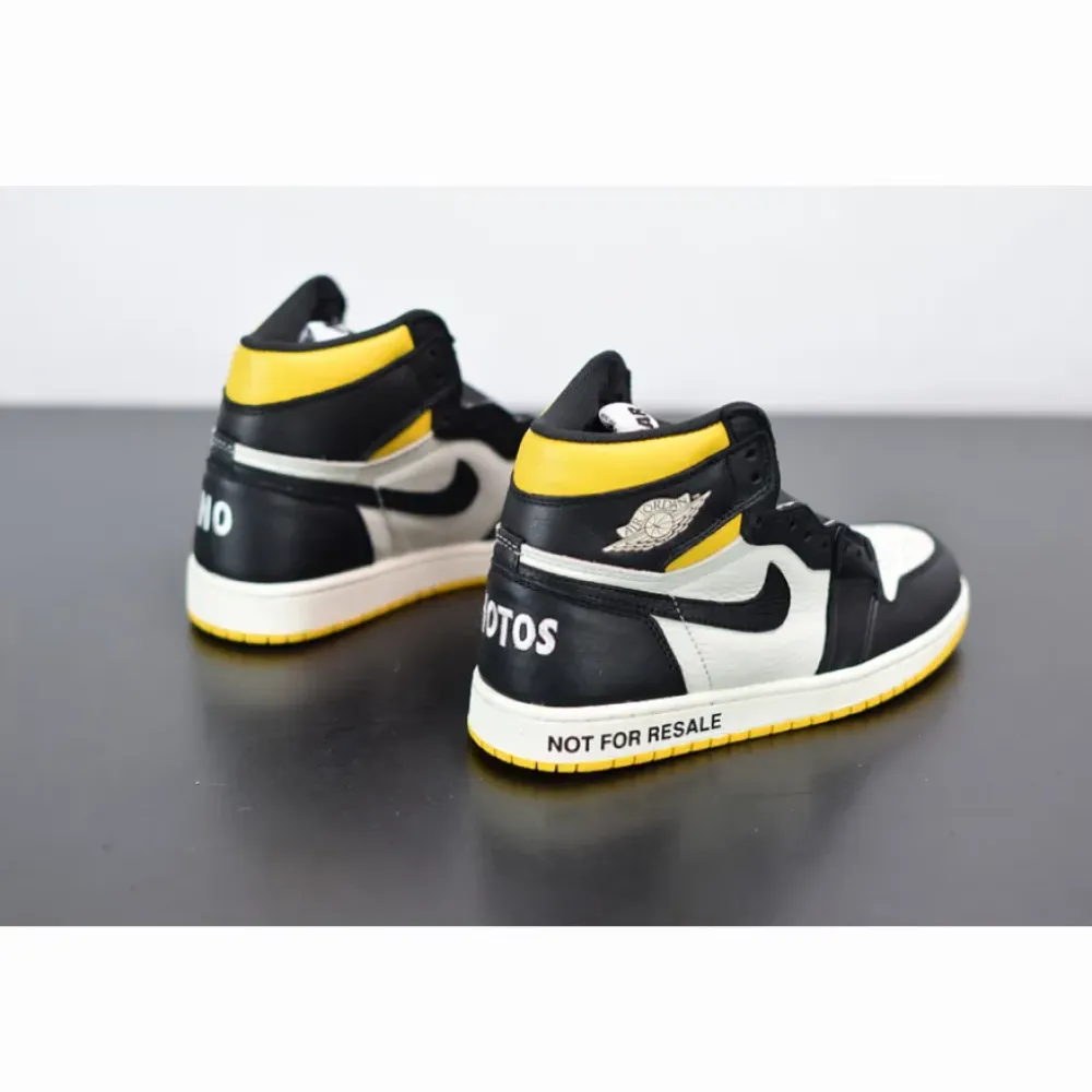 Air Jordan 1 Retro High OG NRG “Not For Resale” Sail/Black-Varsity Maize 861428-107
