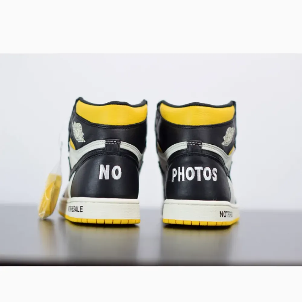 Air Jordan 1 Retro High OG NRG “Not For Resale” Sail/Black-Varsity Maize 861428-107