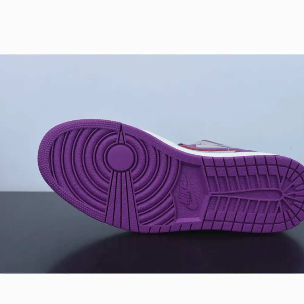 Air Jordan 1 Mid Magenta/Light Grey/White  BQ6472-501