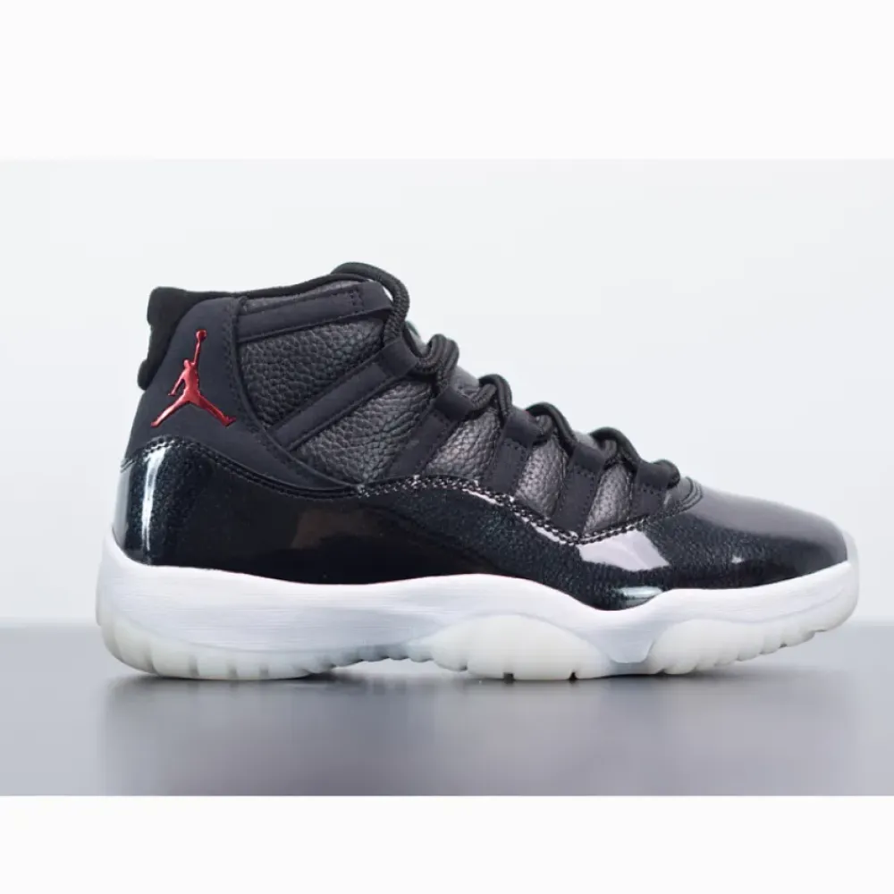 Air Jordan 11 Retro “72-10” Black/Gym Red-White  378037-002