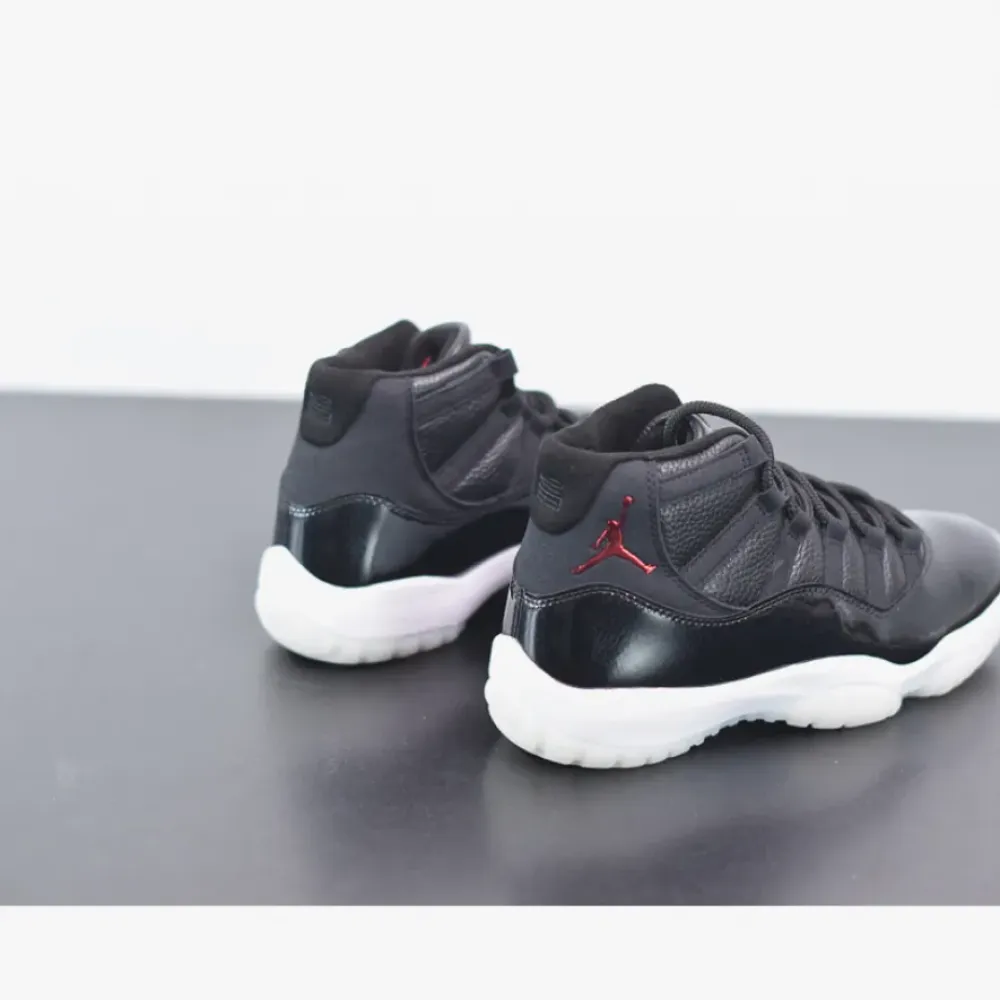 Air Jordan 11 Retro “72-10” Black/Gym Red-White  378037-002