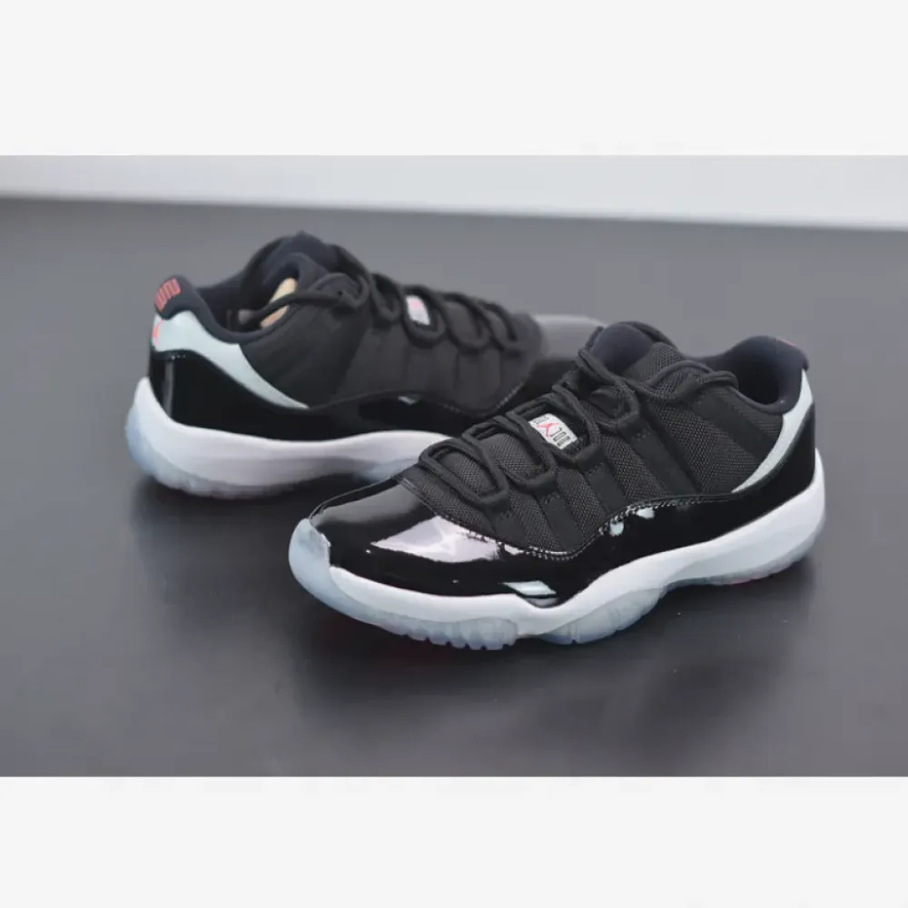 Air Jordan 11 Retro Low Black/Infrared 23-Pure Platinum  528895-023