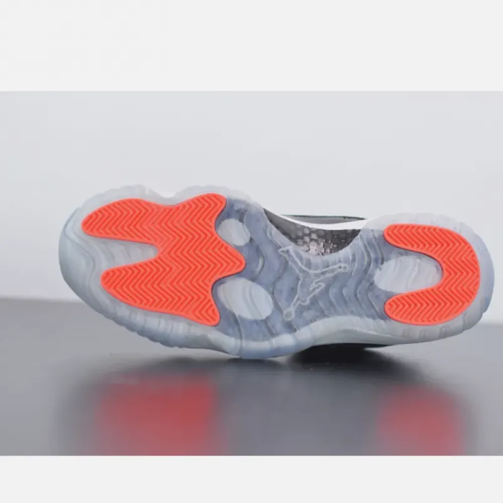 Air Jordan 11 Retro Low Black/Infrared 23-Pure Platinum  528895-023