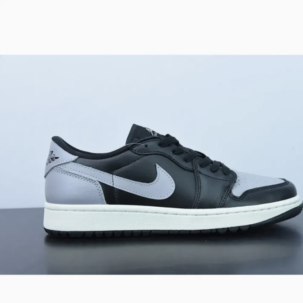 Air Jordan 1 Low Golf ‘Shadow’ Black/Sail-Medium Grey  DD9315-001