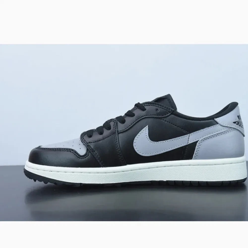 Air Jordan 1 Low Golf ‘Shadow’ Black/Sail-Medium Grey  DD9315-001
