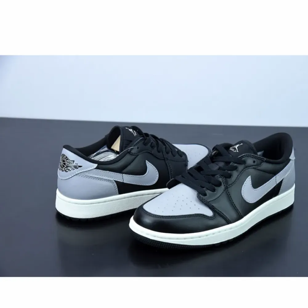Air Jordan 1 Low Golf ‘Shadow’ Black/Sail-Medium Grey  DD9315-001