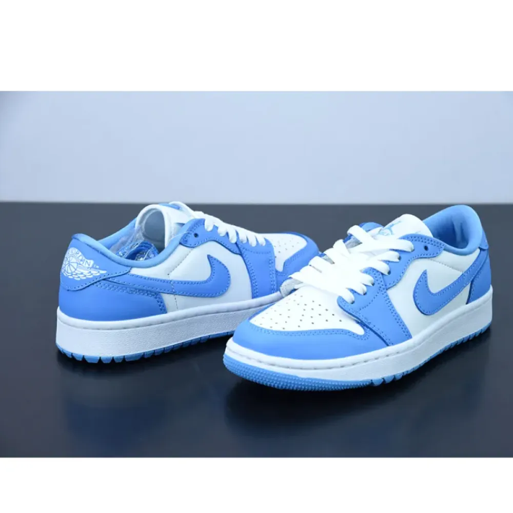 Air Jordan 1 Low Golf ‘UNC’ White/University Blue  DD9315-100