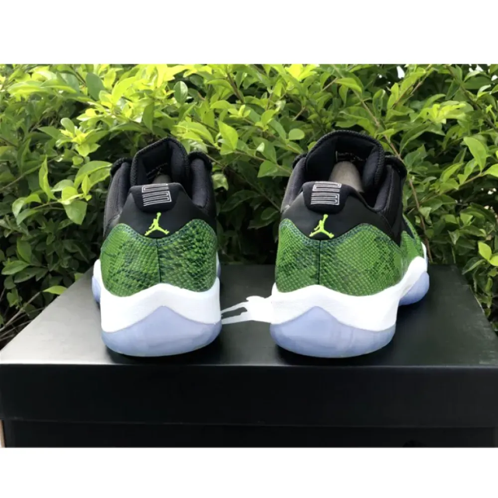 Air Jordan 11 Retro Low Black/Nightshade-White-Volt  528895-033