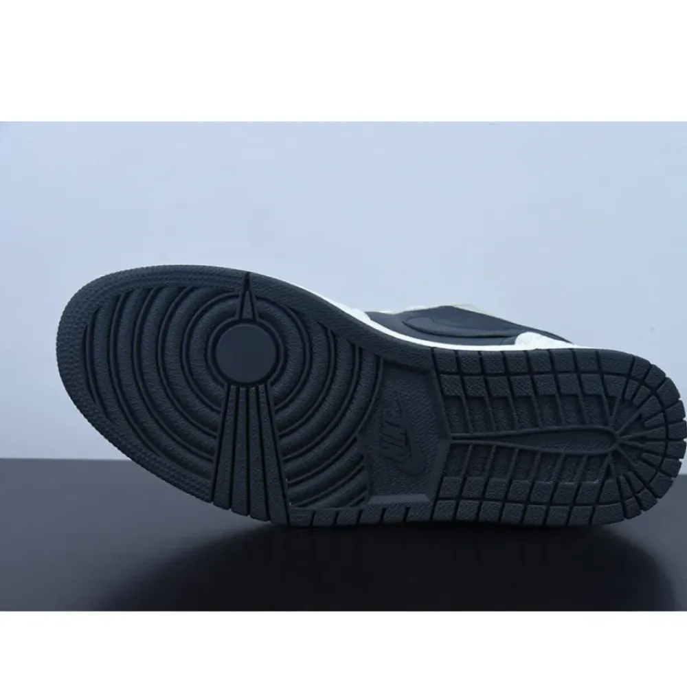 Air Jordan 1 Low Beaded Swooshes Black/Grey-Gold  DV1762-001