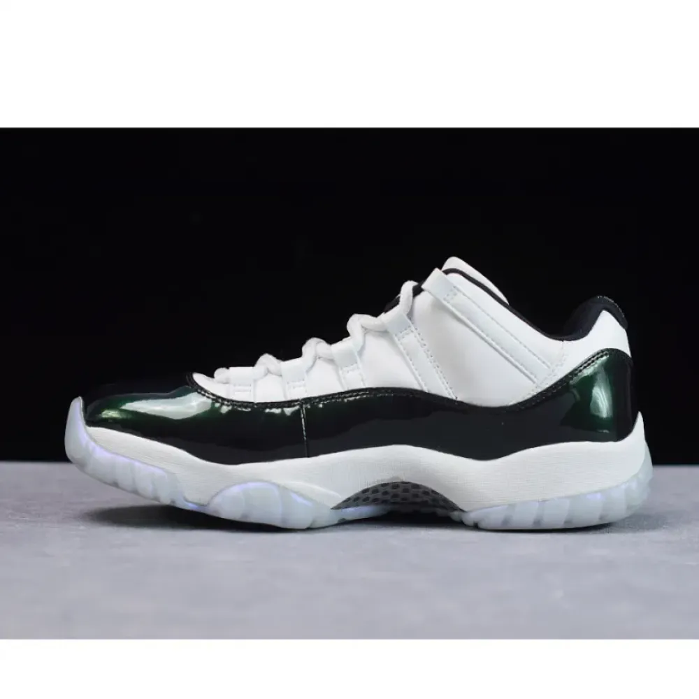 Air Jordan 11 Low “Easter” White/Emerald Rise-Black  528895-145