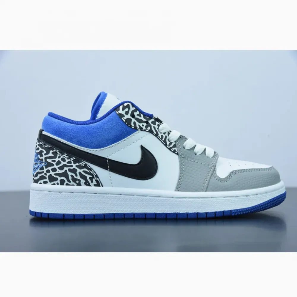 Air Jordan 1 Low True Blue White/Grey-Blue  DM1199-140