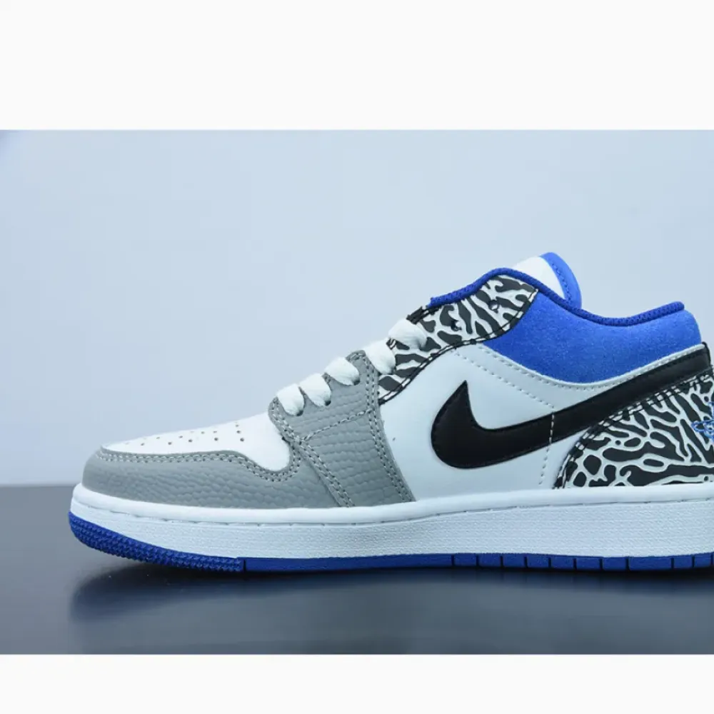 Air Jordan 1 Low True Blue White/Grey-Blue  DM1199-140
