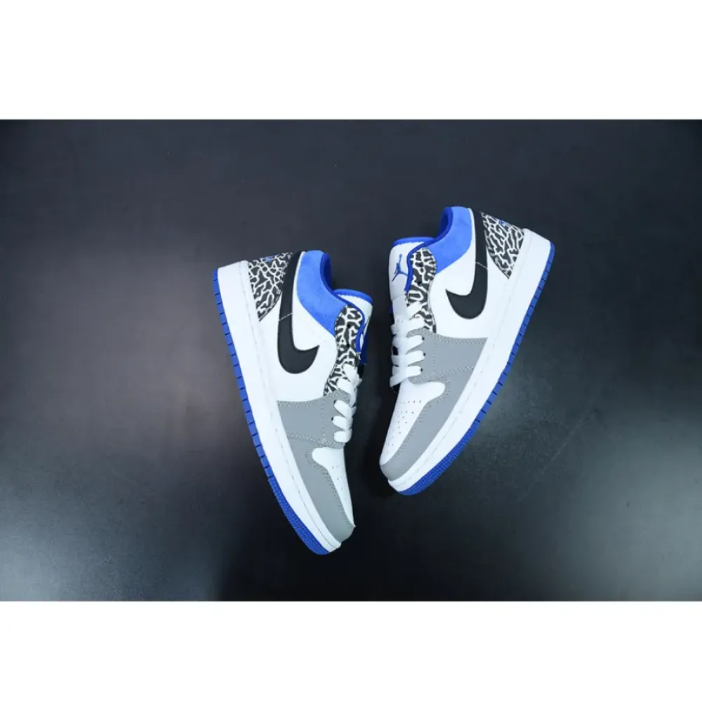 Air Jordan 1 Low True Blue White/Grey-Blue  DM1199-140