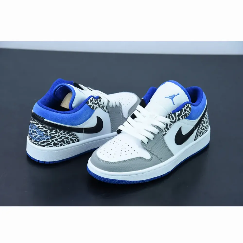 Air Jordan 1 Low True Blue White/Grey-Blue  DM1199-140