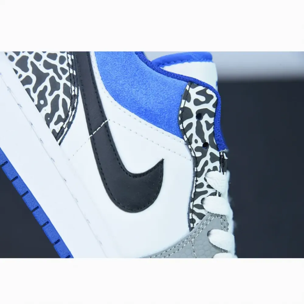 Air Jordan 1 Low True Blue White/Grey-Blue  DM1199-140