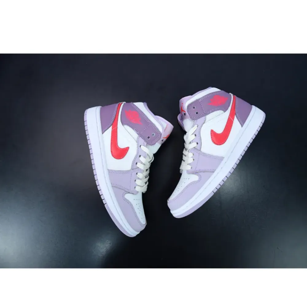 Air Jordan 1 Mid WMNS Valentine’s Day White/Pink-Red DR0174-500
