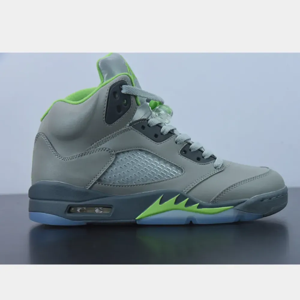 Air Jordan 5 Silver/Green Bean/Flint Grey  DM9014-003