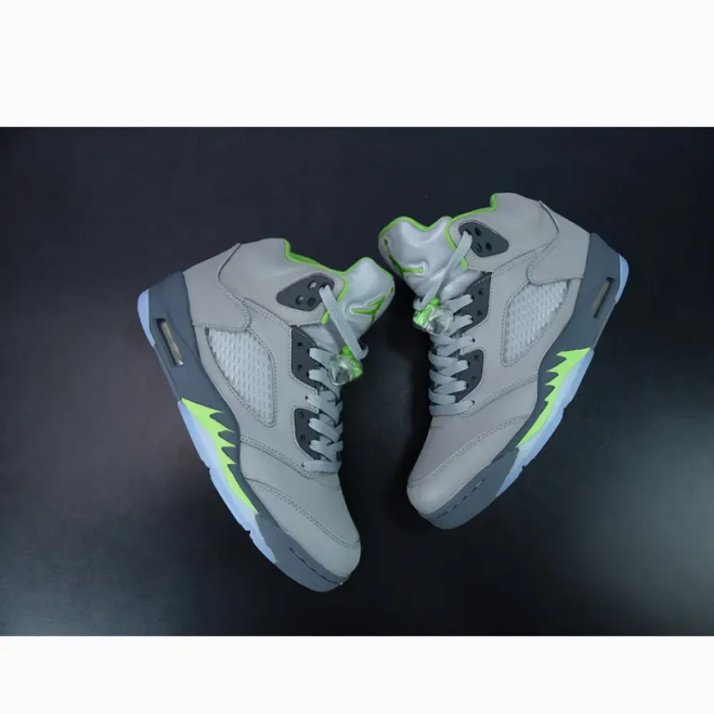 Air Jordan 5 Silver/Green Bean/Flint Grey  DM9014-003