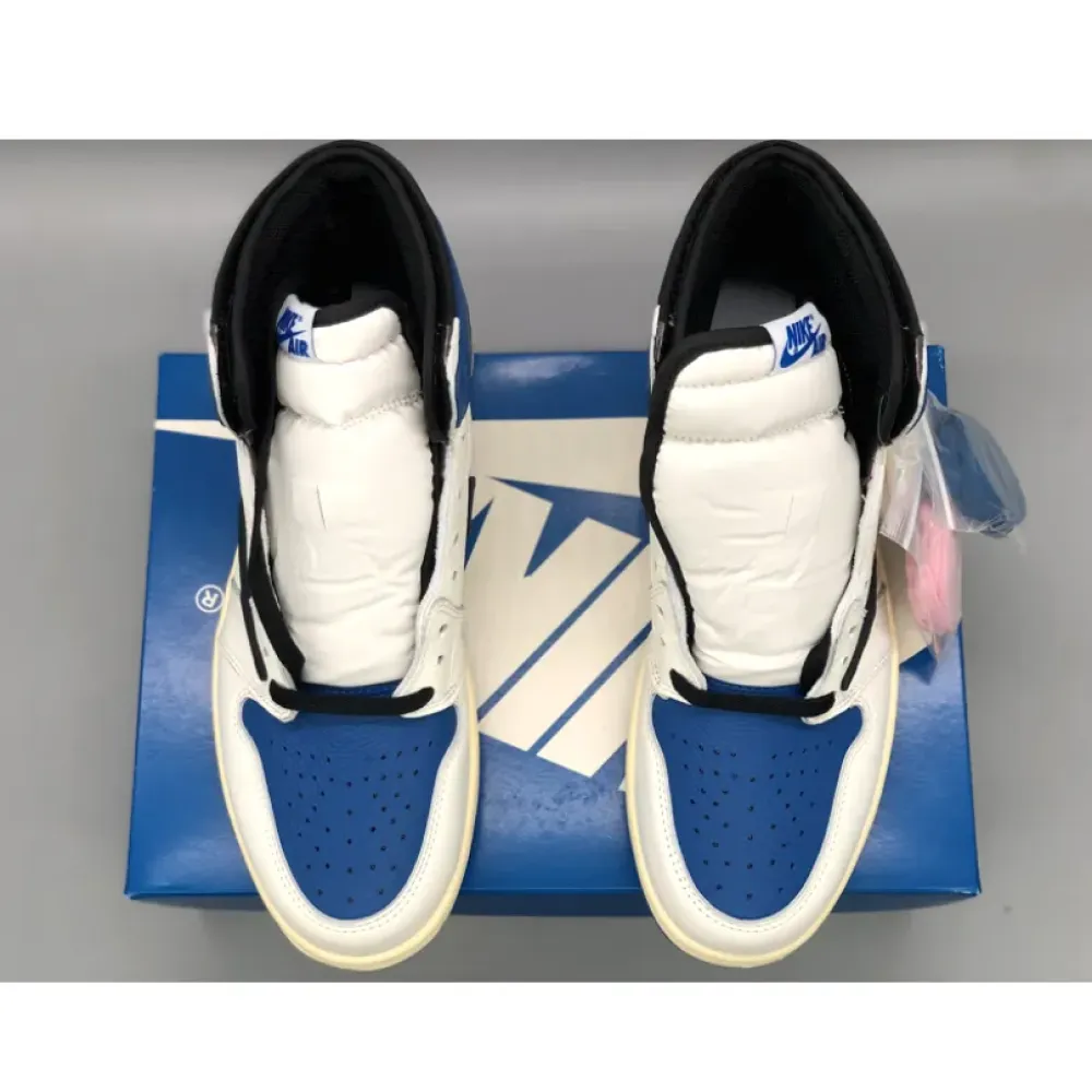 Travis Scott x Fragment x Air Jordan 1 High OG SP “Military Blue” DH3227-105