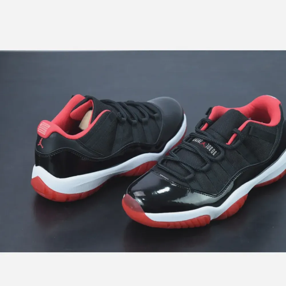 Air Jordan 11 Low “Bred” Black/True Red White  528895-012
