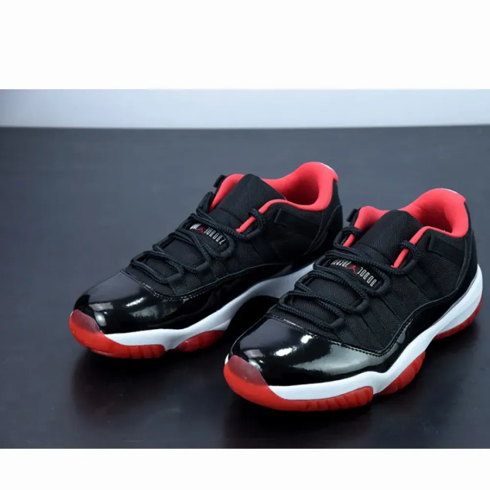 Air Jordan 11 Low “Bred” Black/True Red White  528895-012