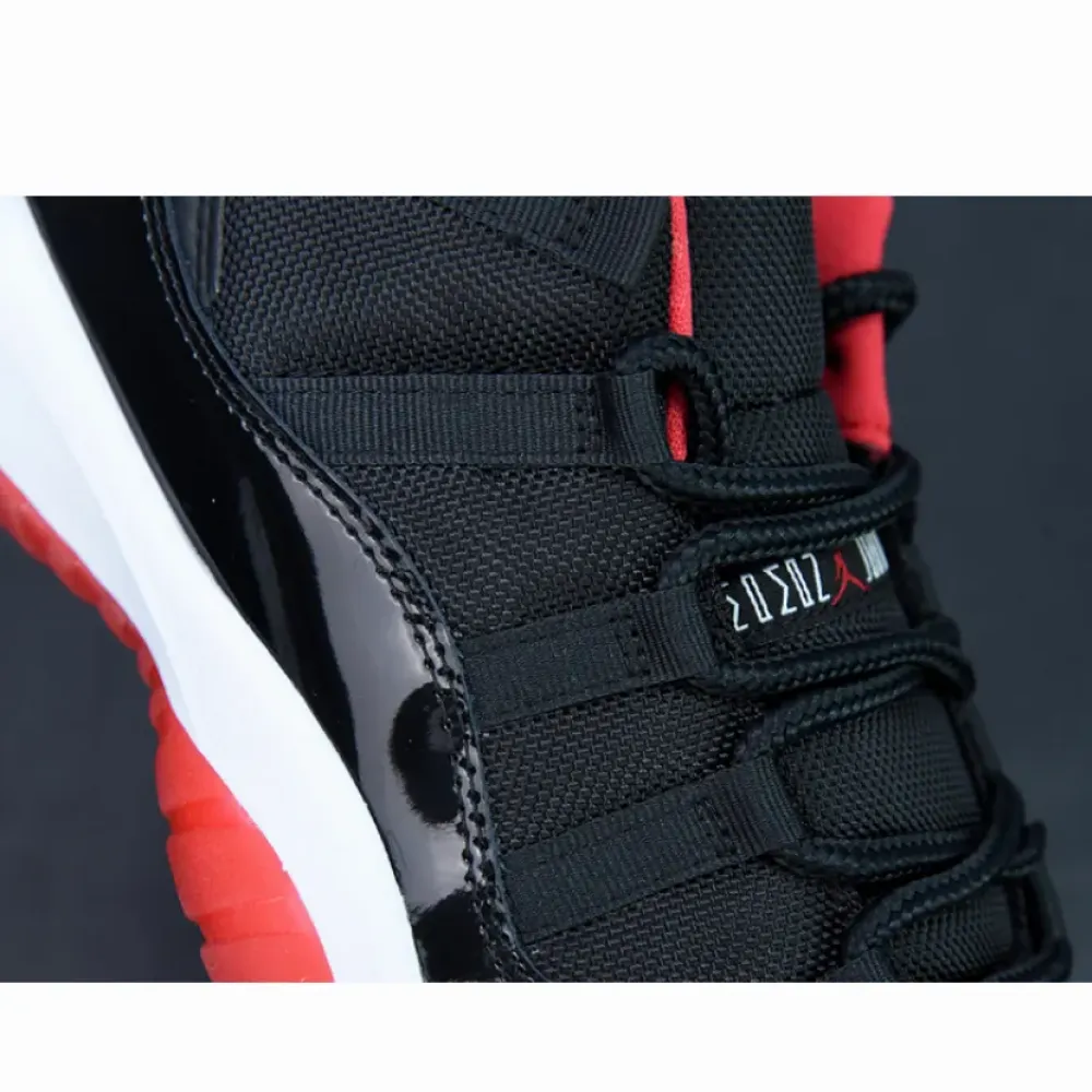Air Jordan 11 Low “Bred” Black/True Red White  528895-012