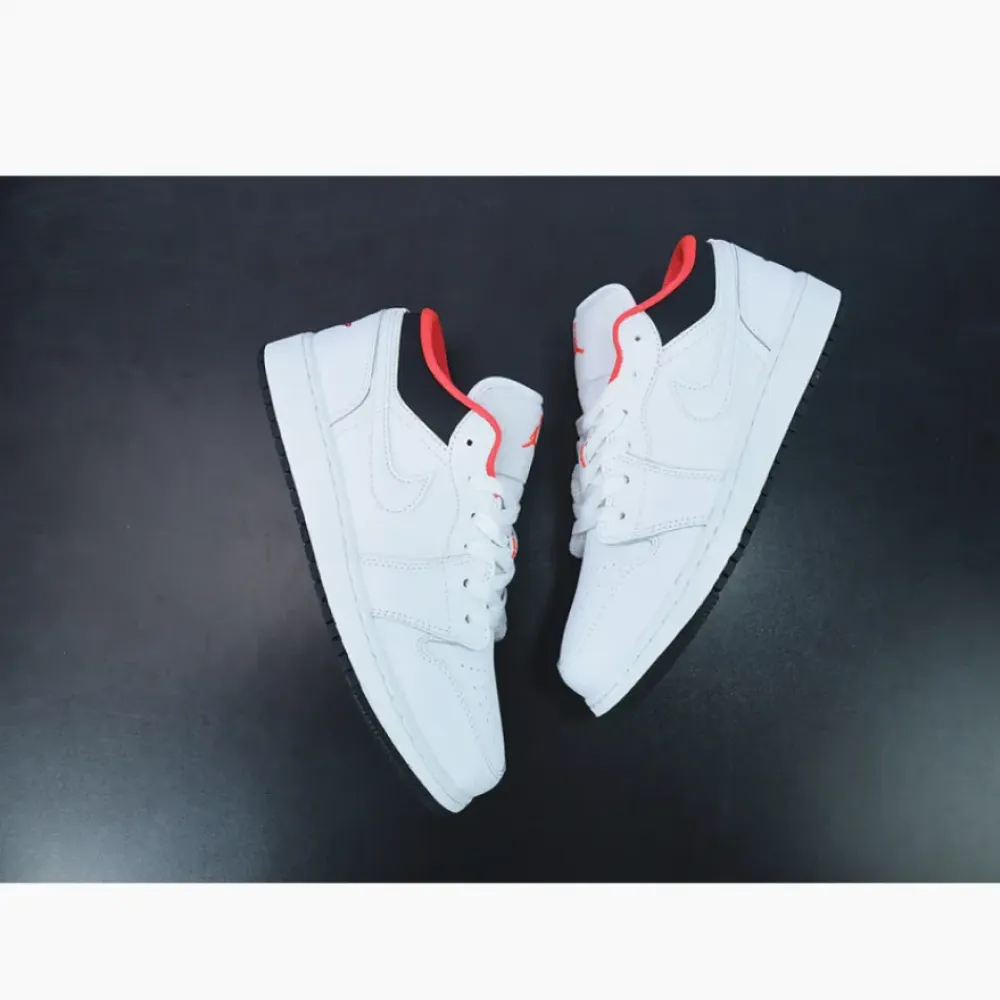 Air Jordan 1 Low GS ‘Chicago Home’ White Black Red  553560-160