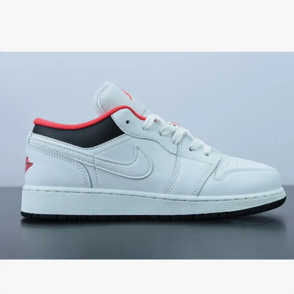 Air Jordan 1 Low GS ‘Chicago Home’ White Black Red  553560-160