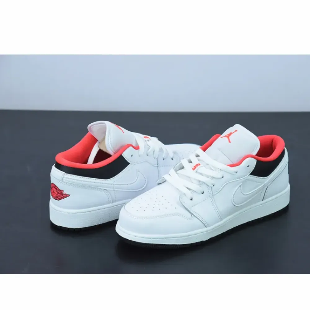 Air Jordan 1 Low GS ‘Chicago Home’ White Black Red  553560-160
