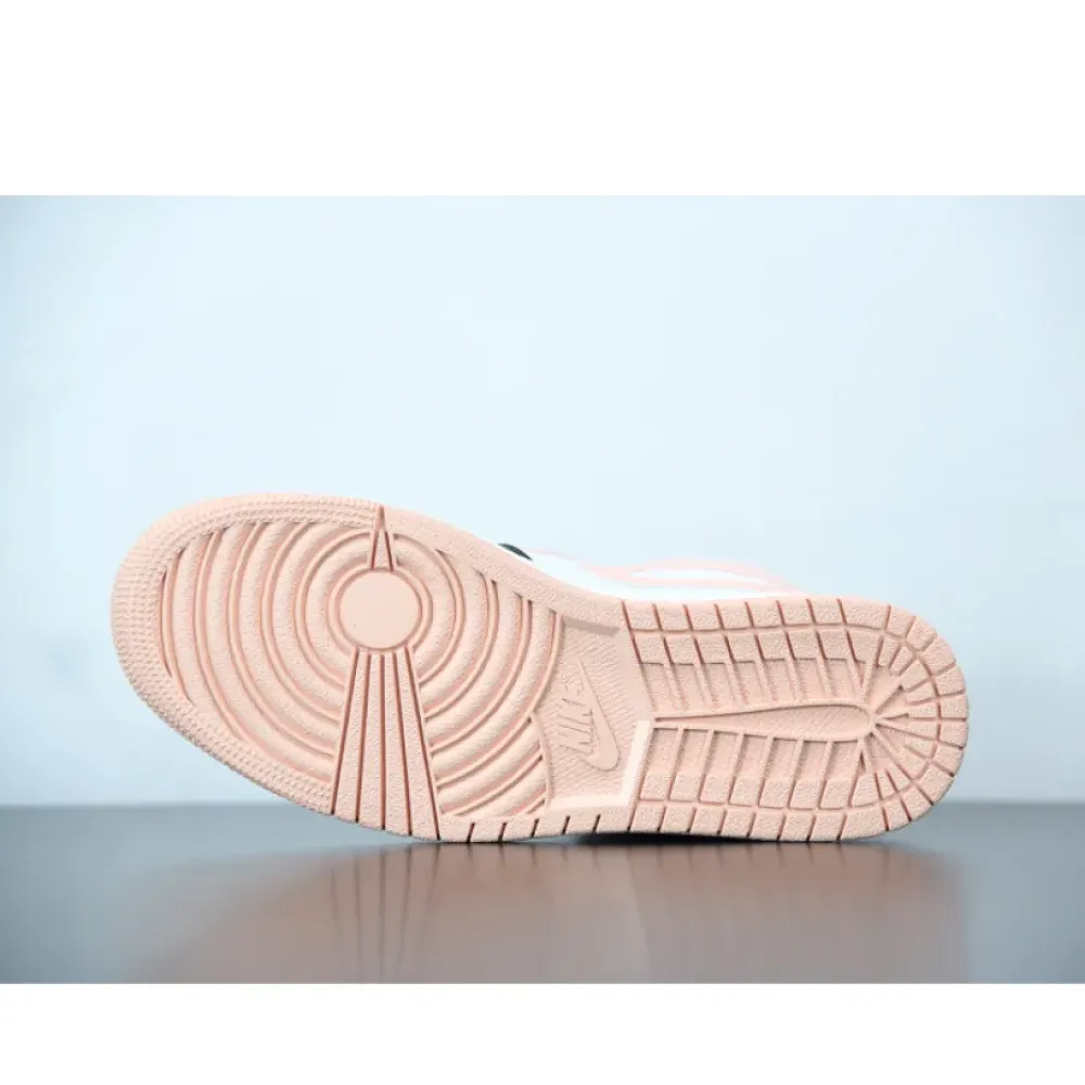 Air Jordan 1 Mid White/Black-Crimson Tint  554724-133