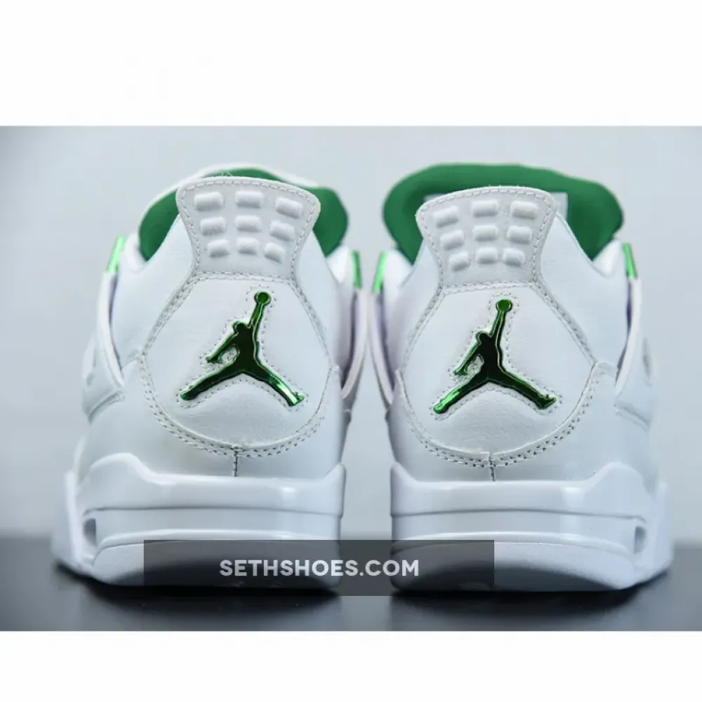 Air Jordan 4 “Green Metallic” White/Pine Green-Metallic Silver  CT8527-113