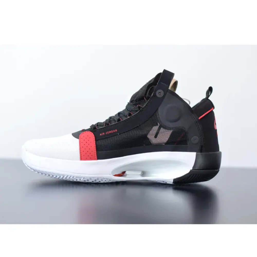 Air Jordan 34 “Bred” White/Orbit Red  AR3240-100