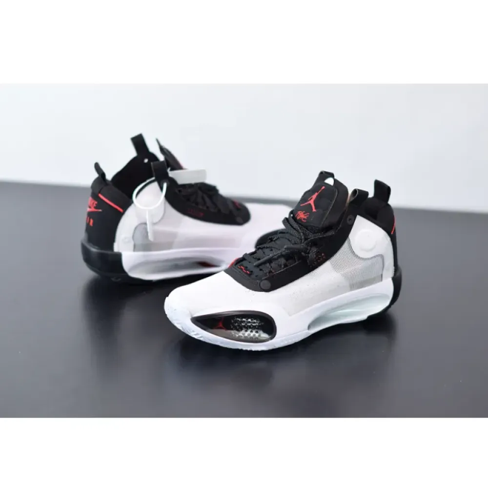 Air Jordan 34 “Bred” White/Orbit Red  AR3240-100