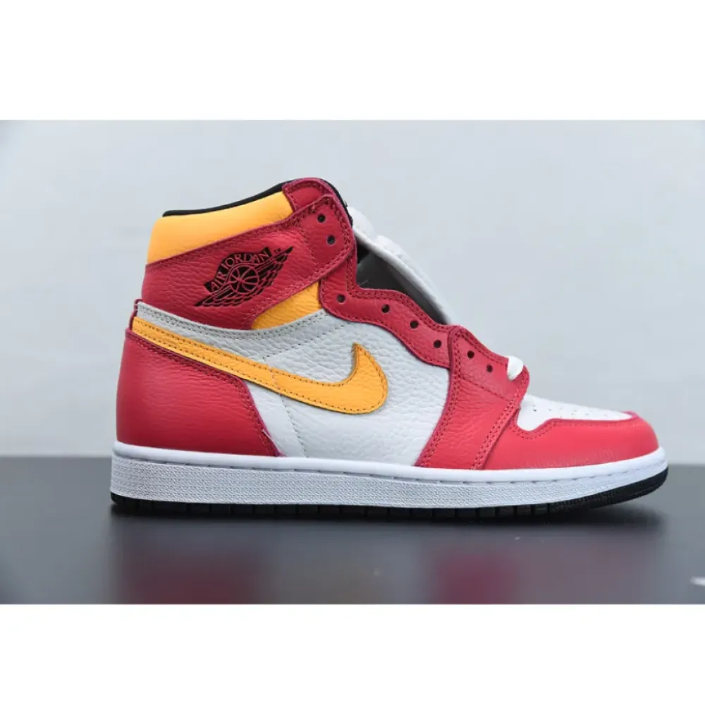 Air Jordan 1 High OG Light Fusion Red/White-Laser Orange-Black 555088-603