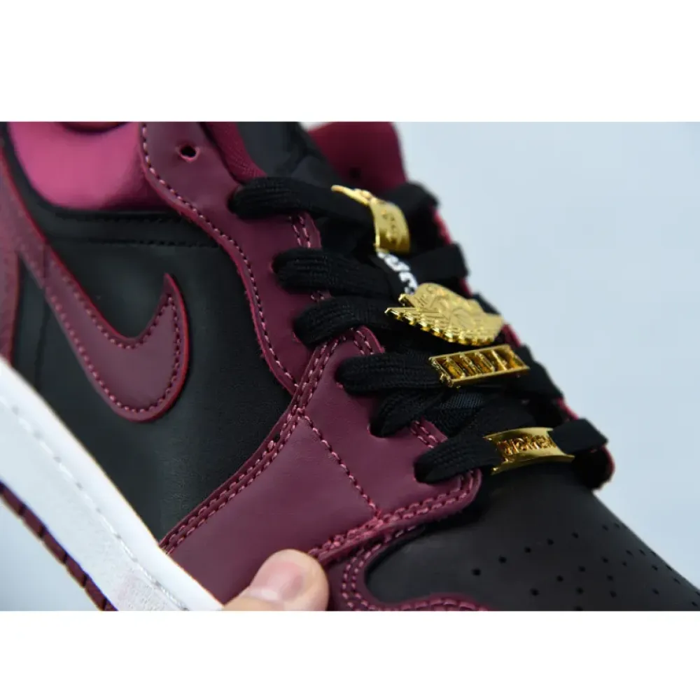 Air Jordan 1 Low Maroon Black  DB6491-600