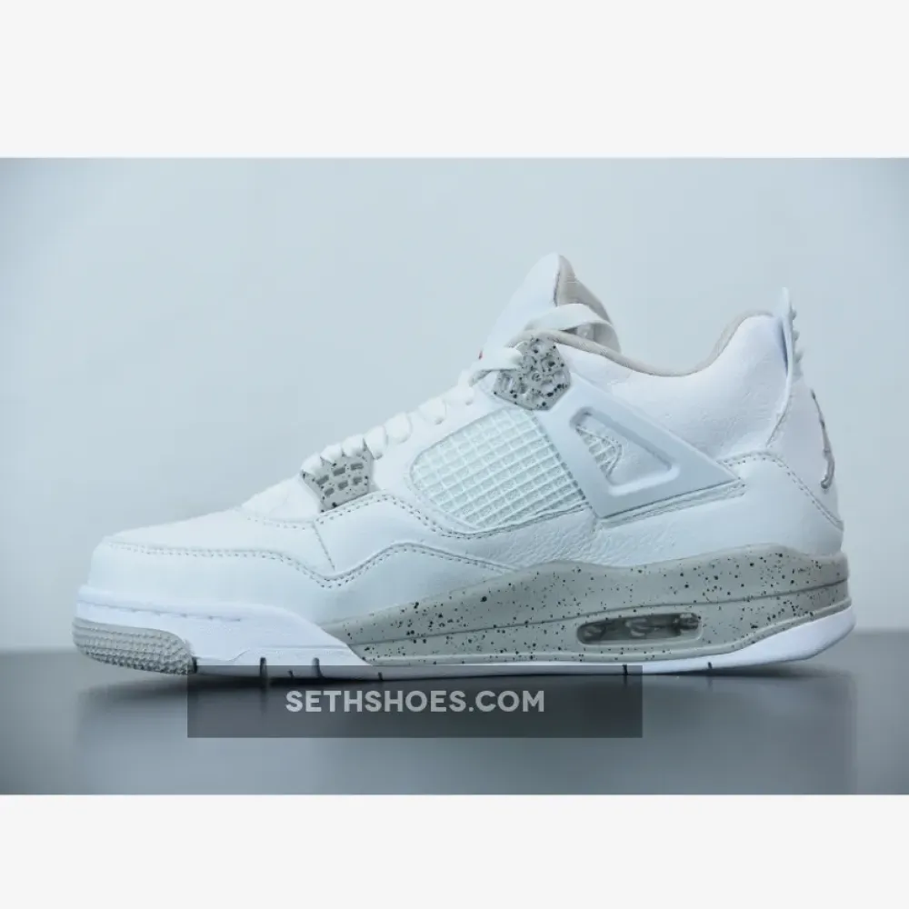 Air Jordan 4 “White Oreo” White/Tech Grey-Black-Fire Red  CT8527-100