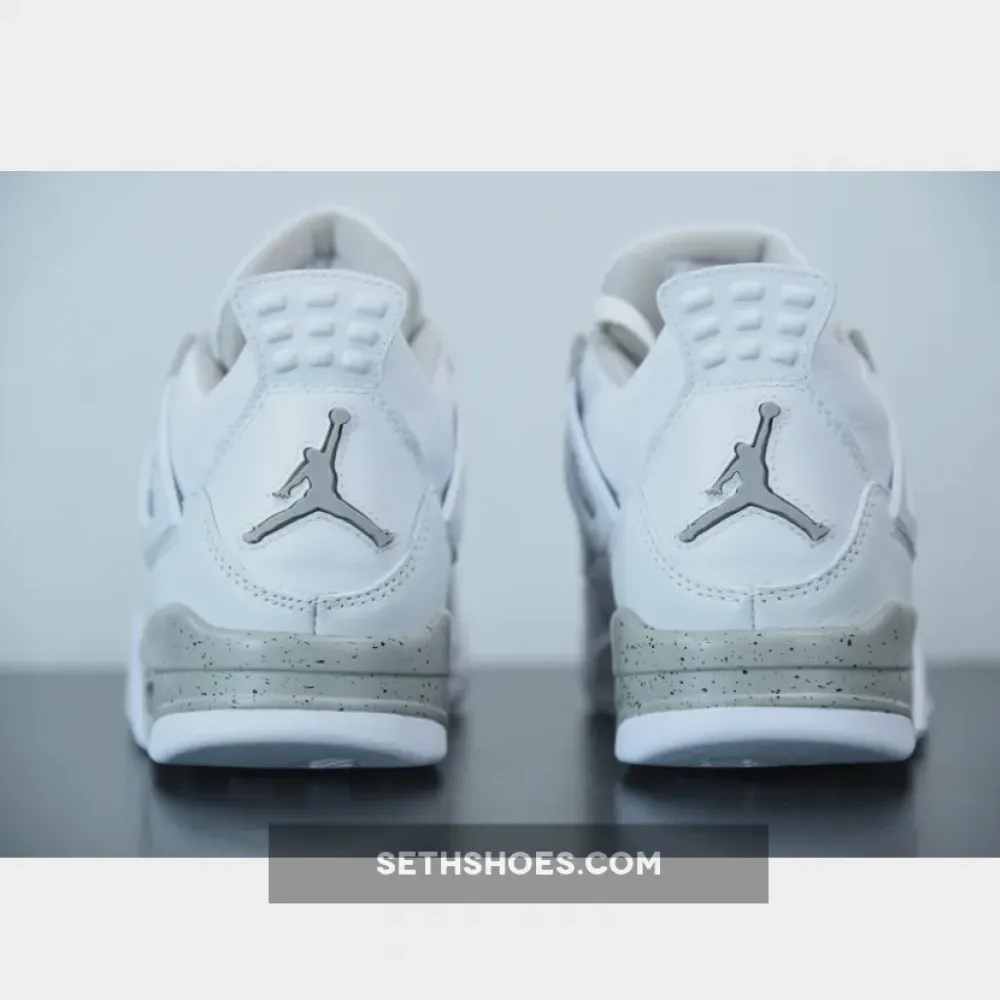 Air Jordan 4 “White Oreo” White/Tech Grey-Black-Fire Red  CT8527-100
