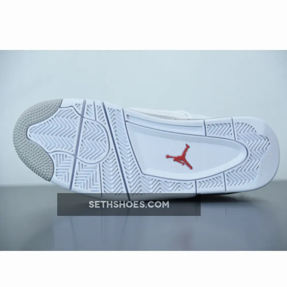 Air Jordan 4 “White Oreo” White/Tech Grey-Black-Fire Red  CT8527-100