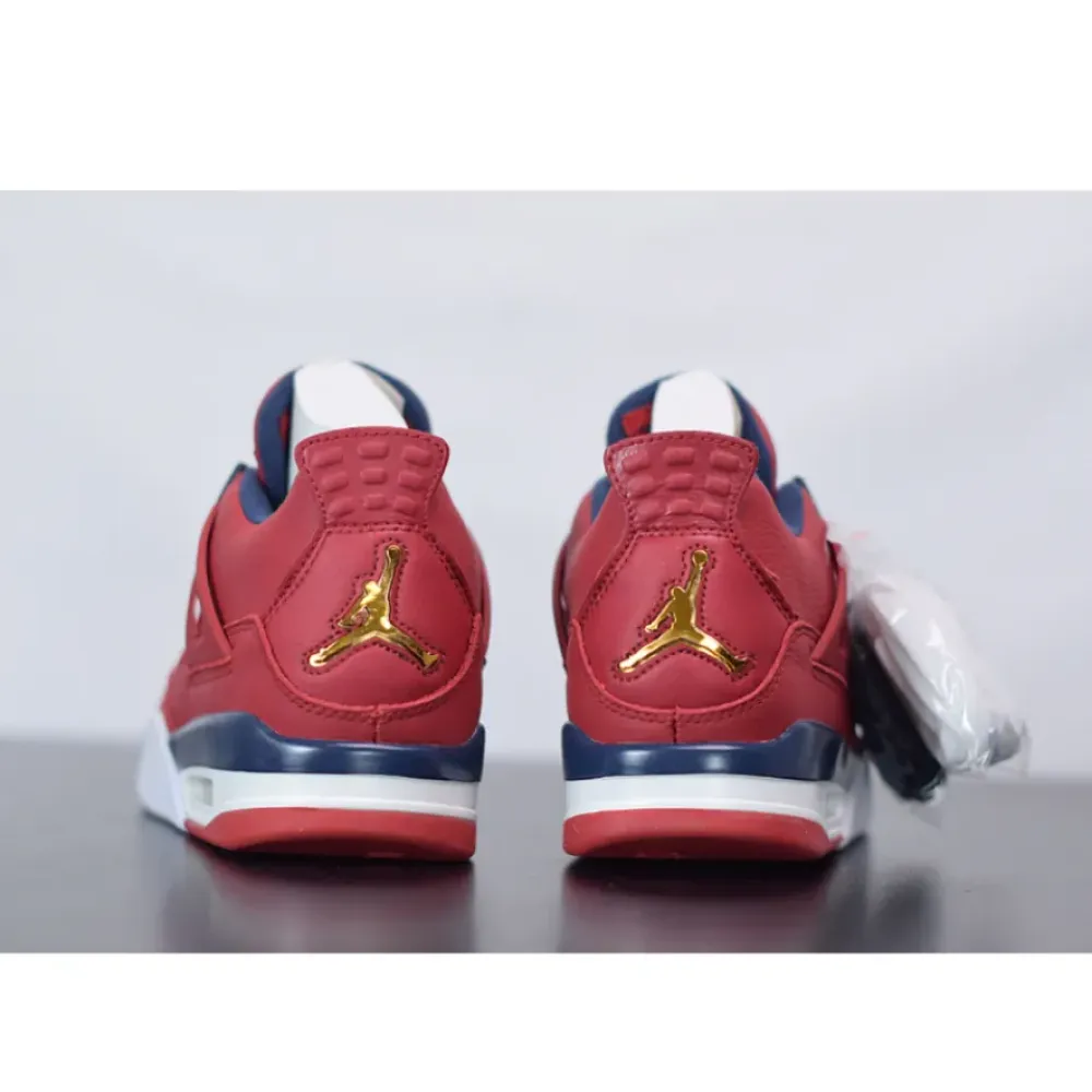Air Jordan 4 SE “FIBA” Gym Red/White-Metallic Gold-Obsidian  CI1184-617