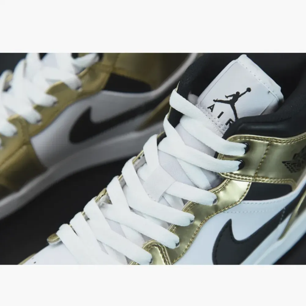 Air Jordan 1 Mid SE Metallic Gold/White-Black  DC1419-700