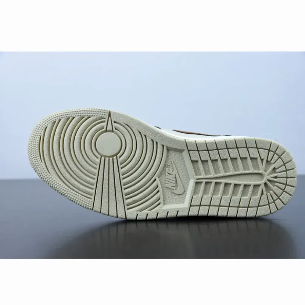 Air Jordan 1 Mid Brown Basalt/Oatmeal/White/Pecan  DO6699-200