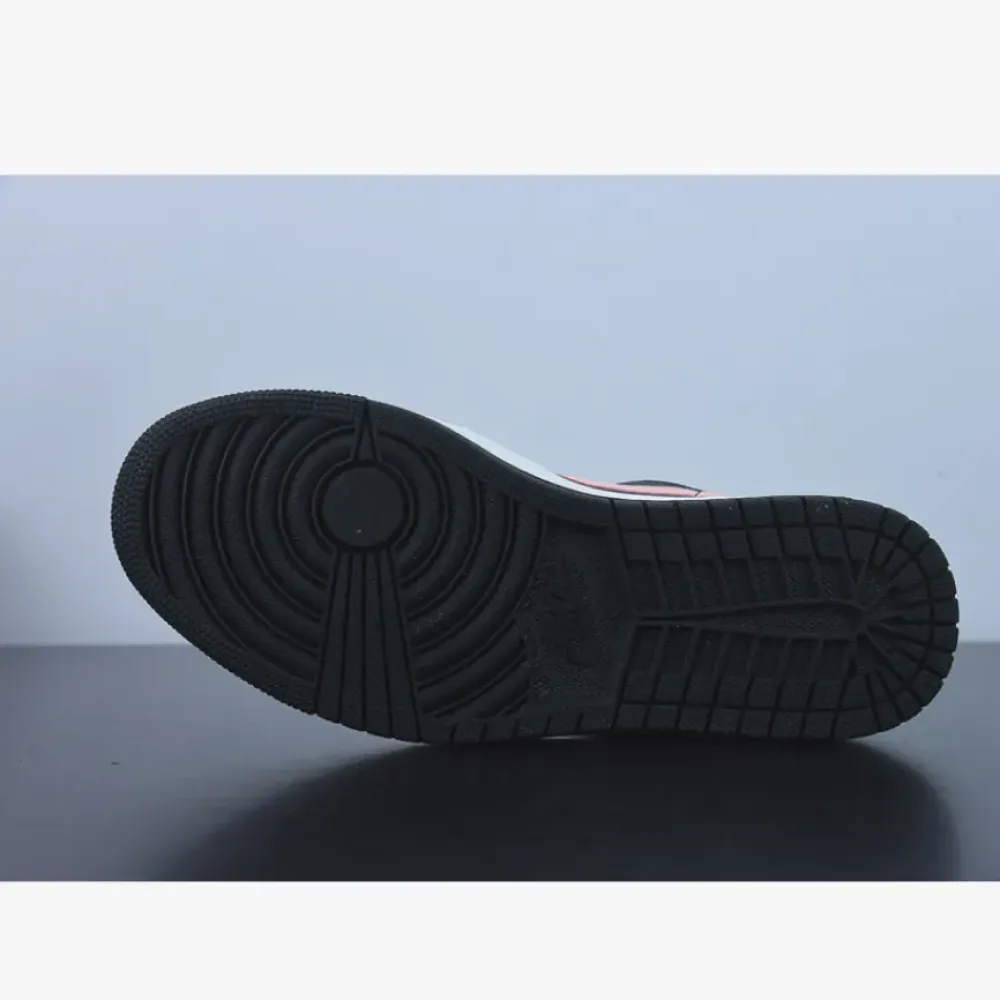 Air Jordan 1 Low Black Grey and Pink  553558-062