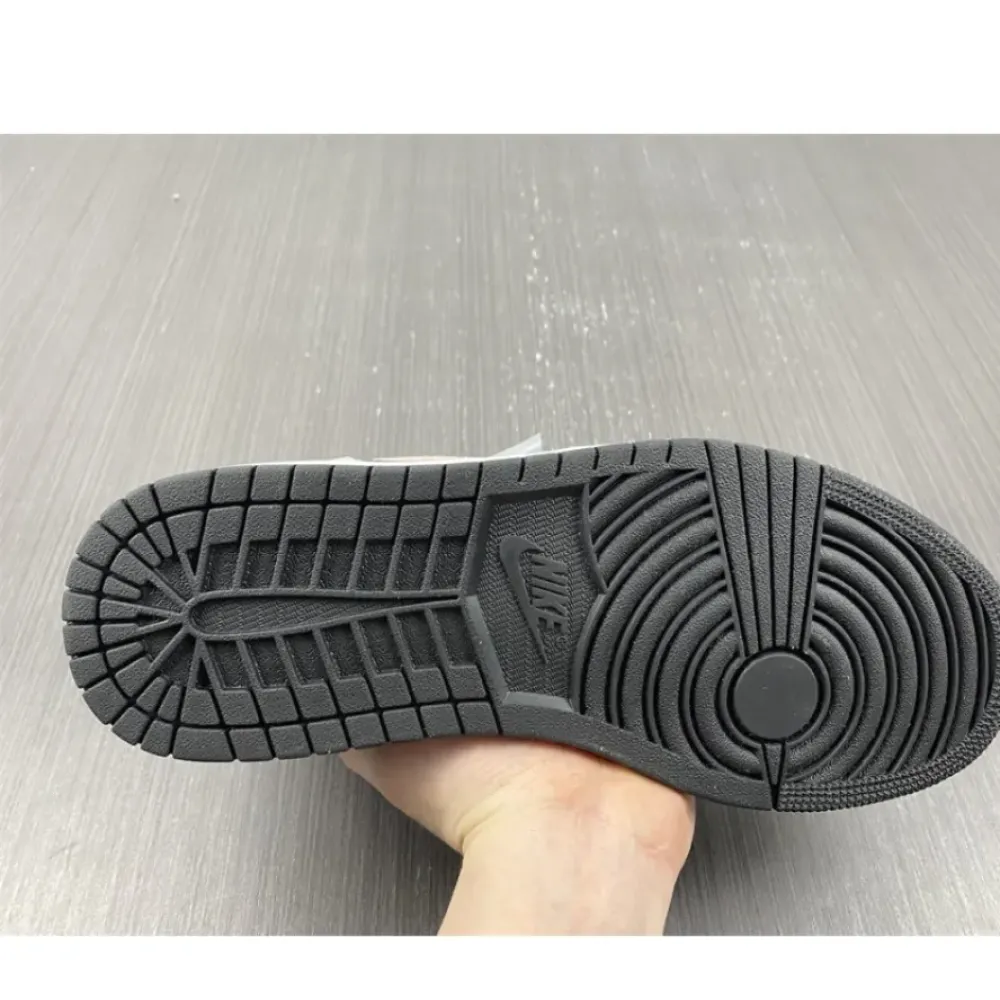 Air Jordan 1 Low Black Grey and Pink  553558-062