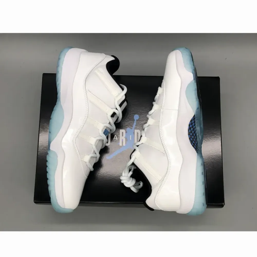 Air Jordan 11 Low “Legend Blue” White/Black-Legend Blue  AV2187-117