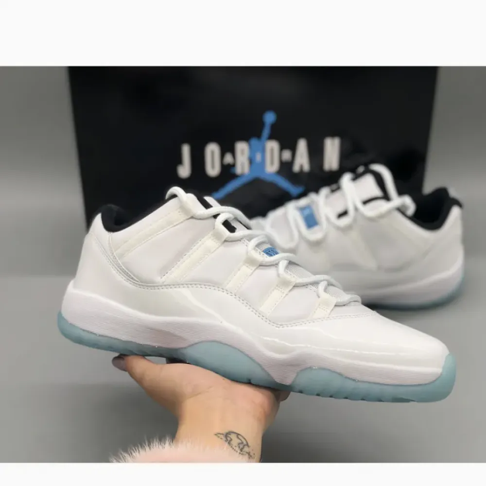Air Jordan 11 Low “Legend Blue” White/Black-Legend Blue  AV2187-117
