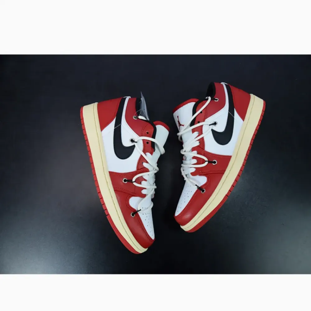 Custom Air Jordan 1 Low ‘Chicago’ Red White