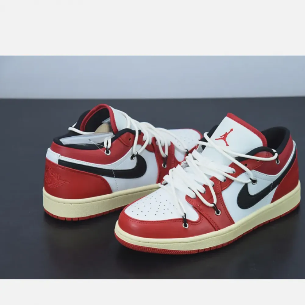 Custom Air Jordan 1 Low ‘Chicago’ Red White