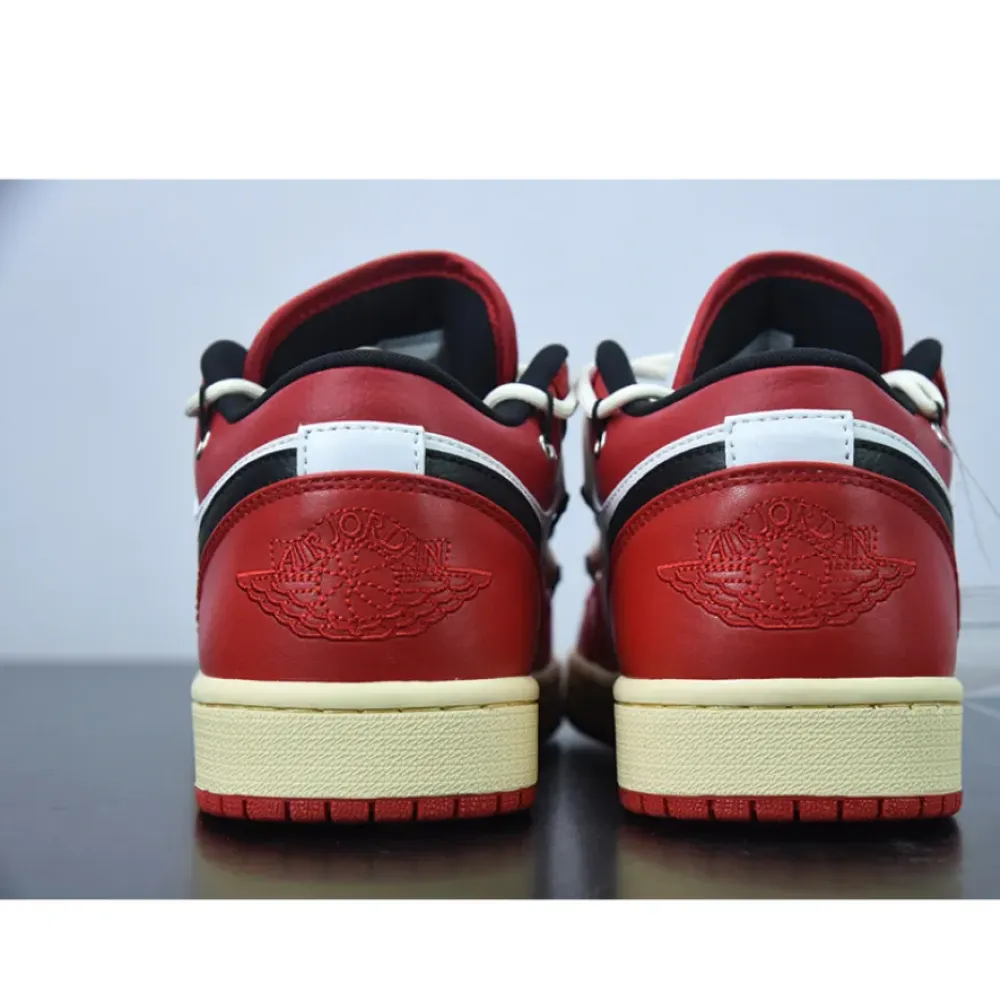 Custom Air Jordan 1 Low ‘Chicago’ Red White