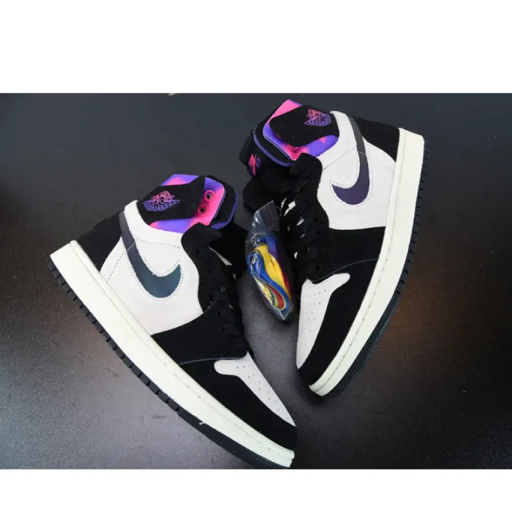 Air Jordan 1 Zoom Comfort “PSG” White/Psychic Purple-Hyper Pink-Black DB3610-105